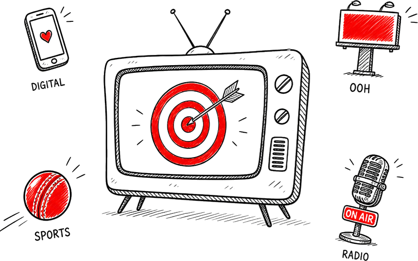 Digital, TV, OOH, sports and radio media channels